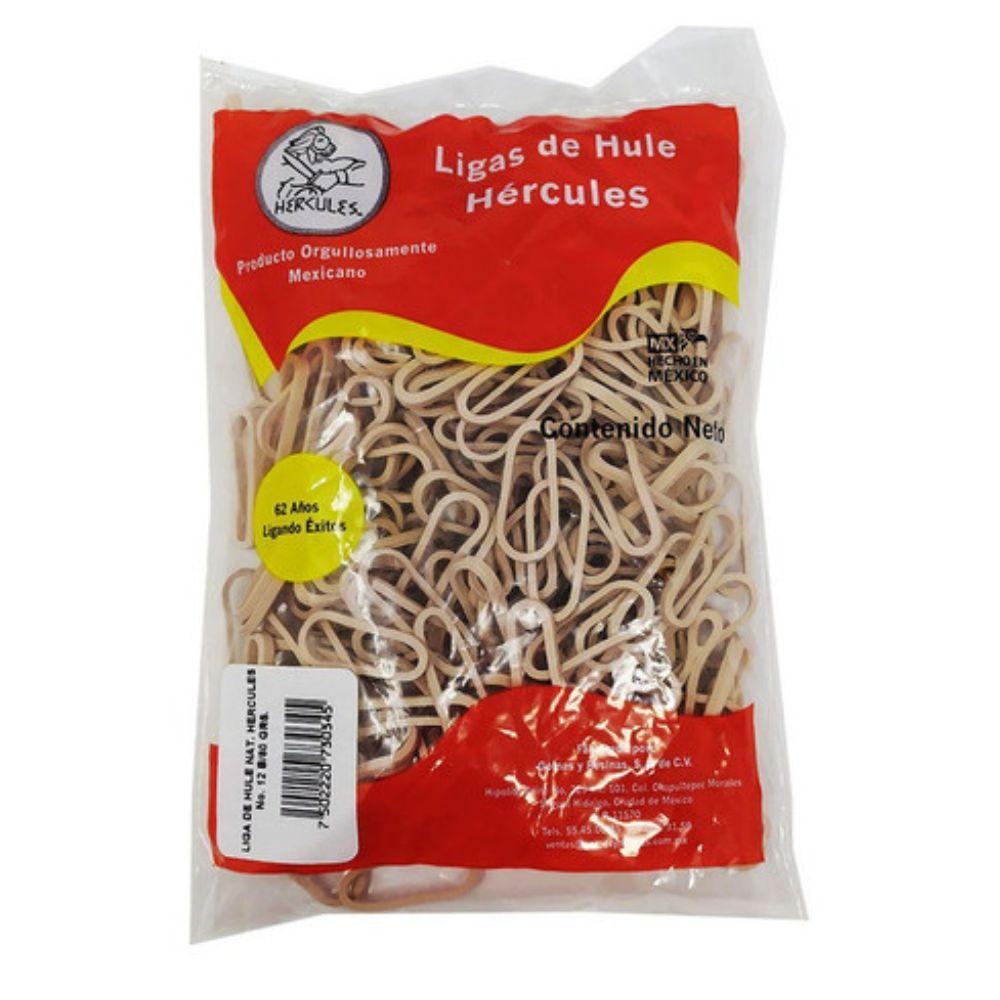 Ligas de hule Hércules N° 12 bolsa 80 GR - Colmenero Shop