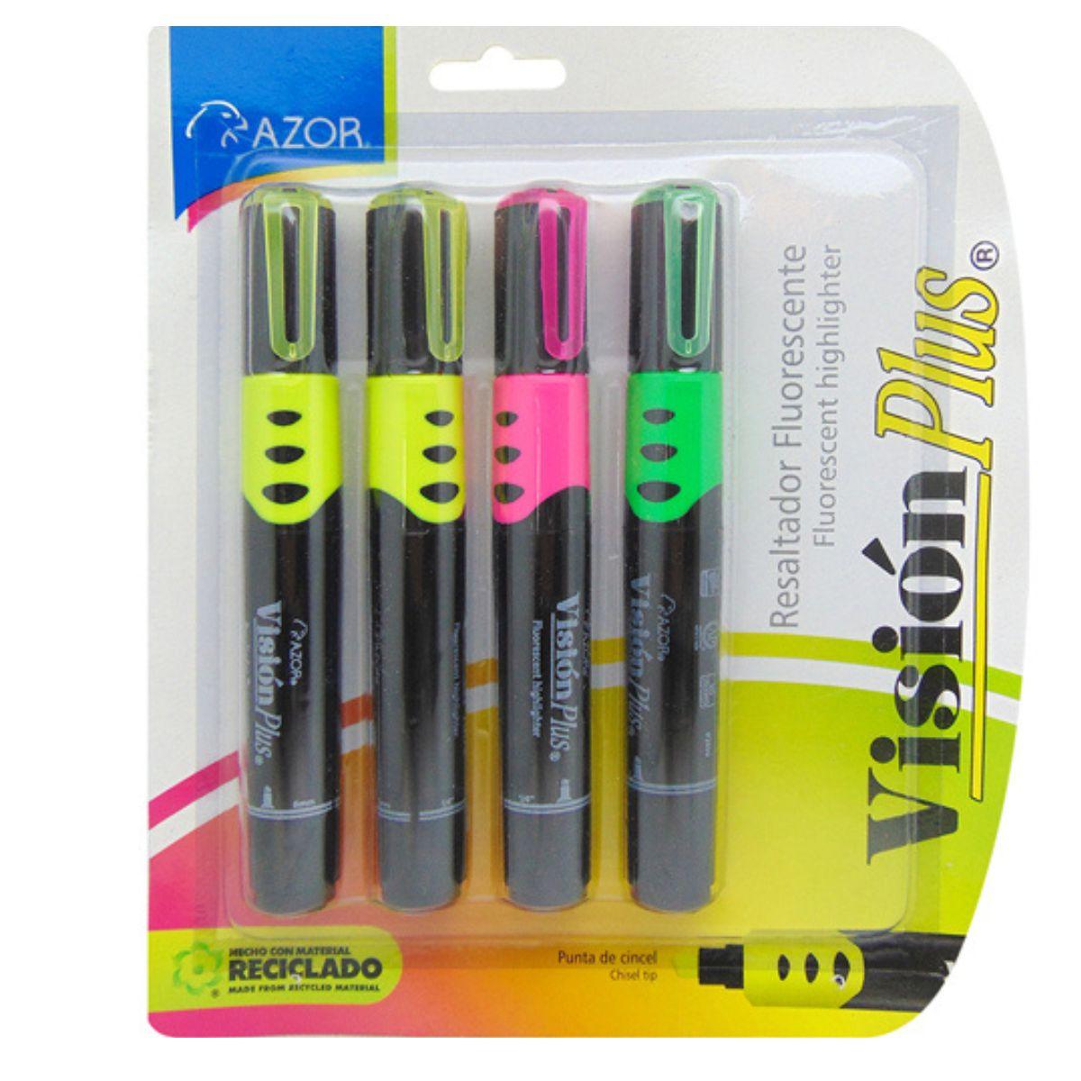 Resaltador Vision Plus Surtido C/4 2604AM - Colmenero Shop