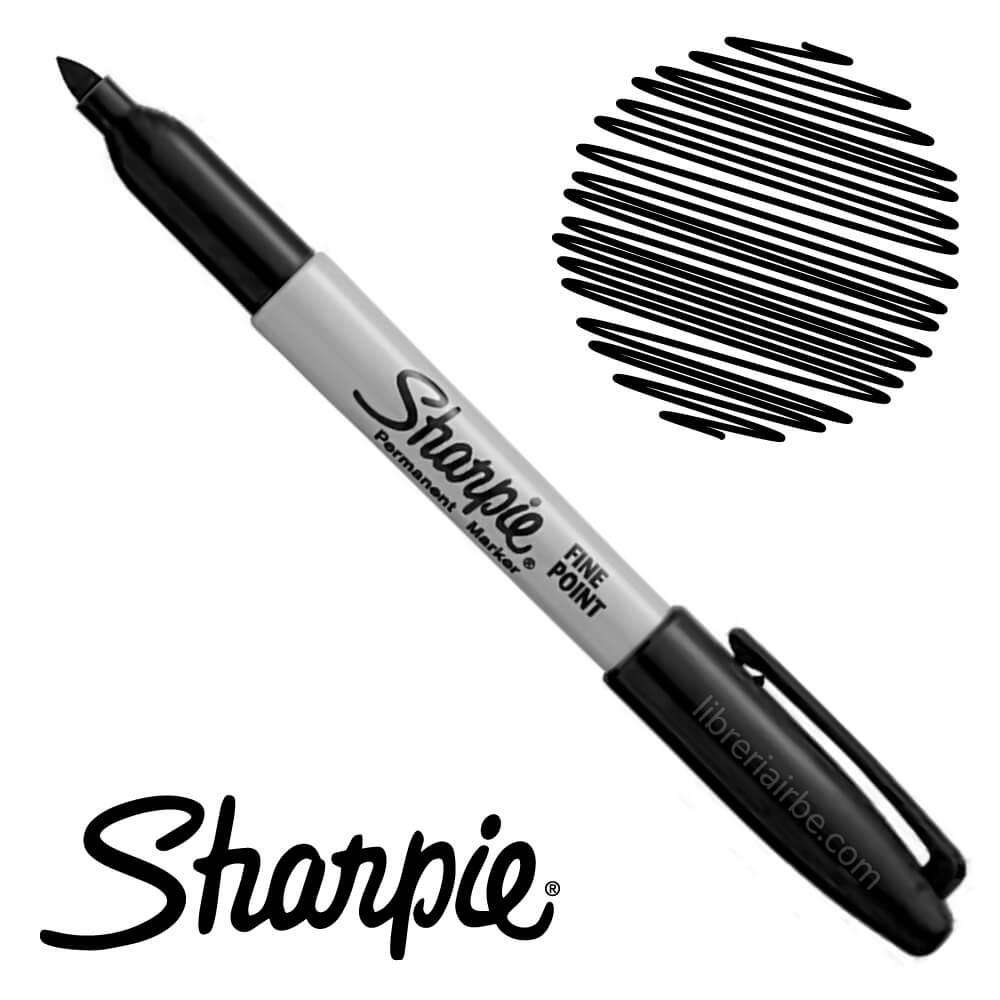 Marcador permanente Sharpie fino Negro- Colmenero Shop