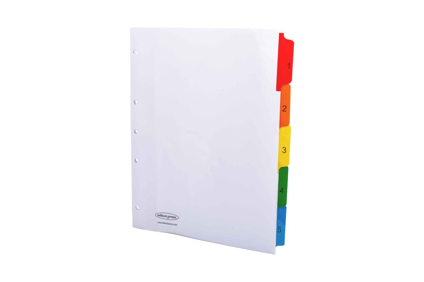 Separador de 5 divisiones Wilson Jones P1345 - Colmenero Shop
