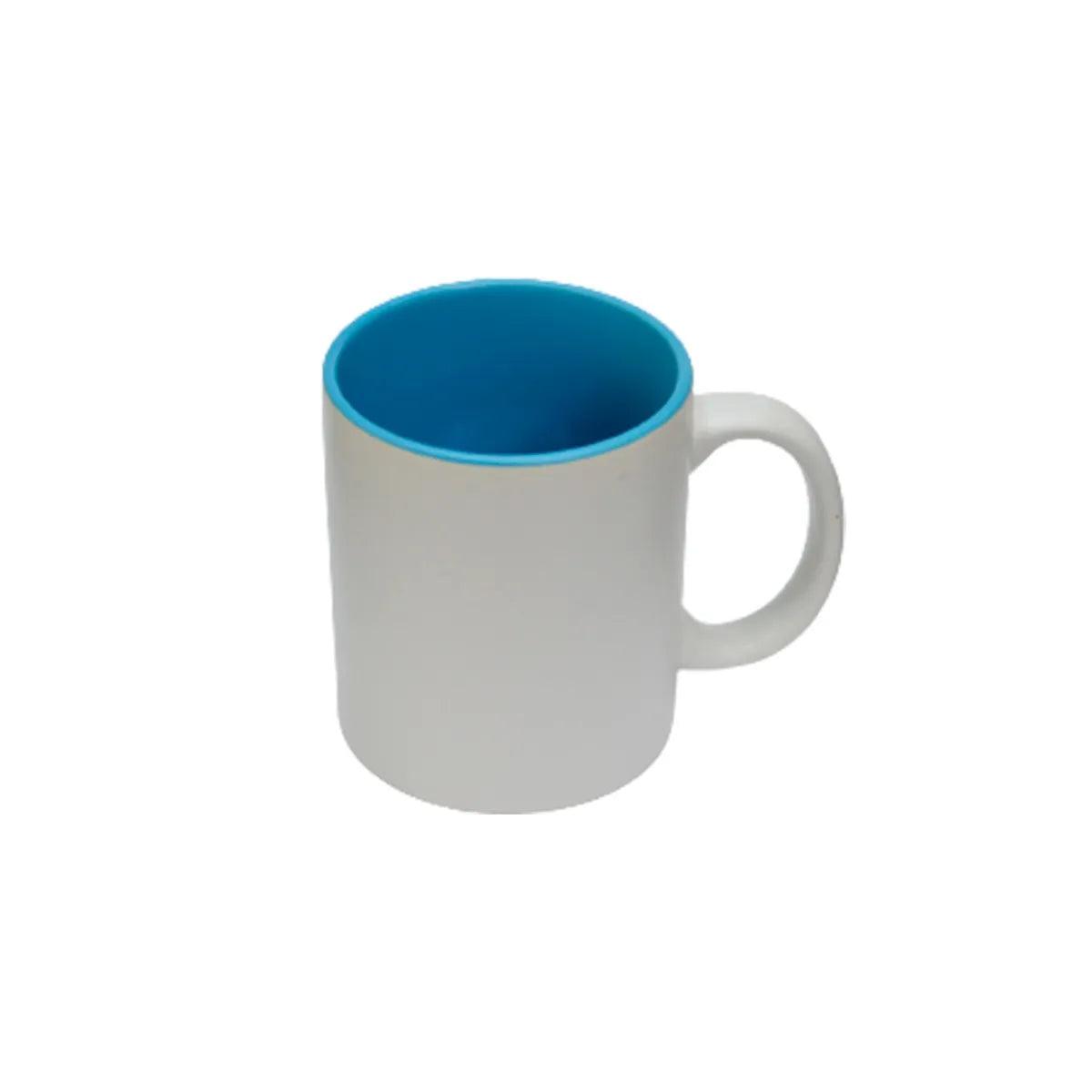 Taza 11oz blanca mate interno de color TLP 12 piezas - Colmenero Shop