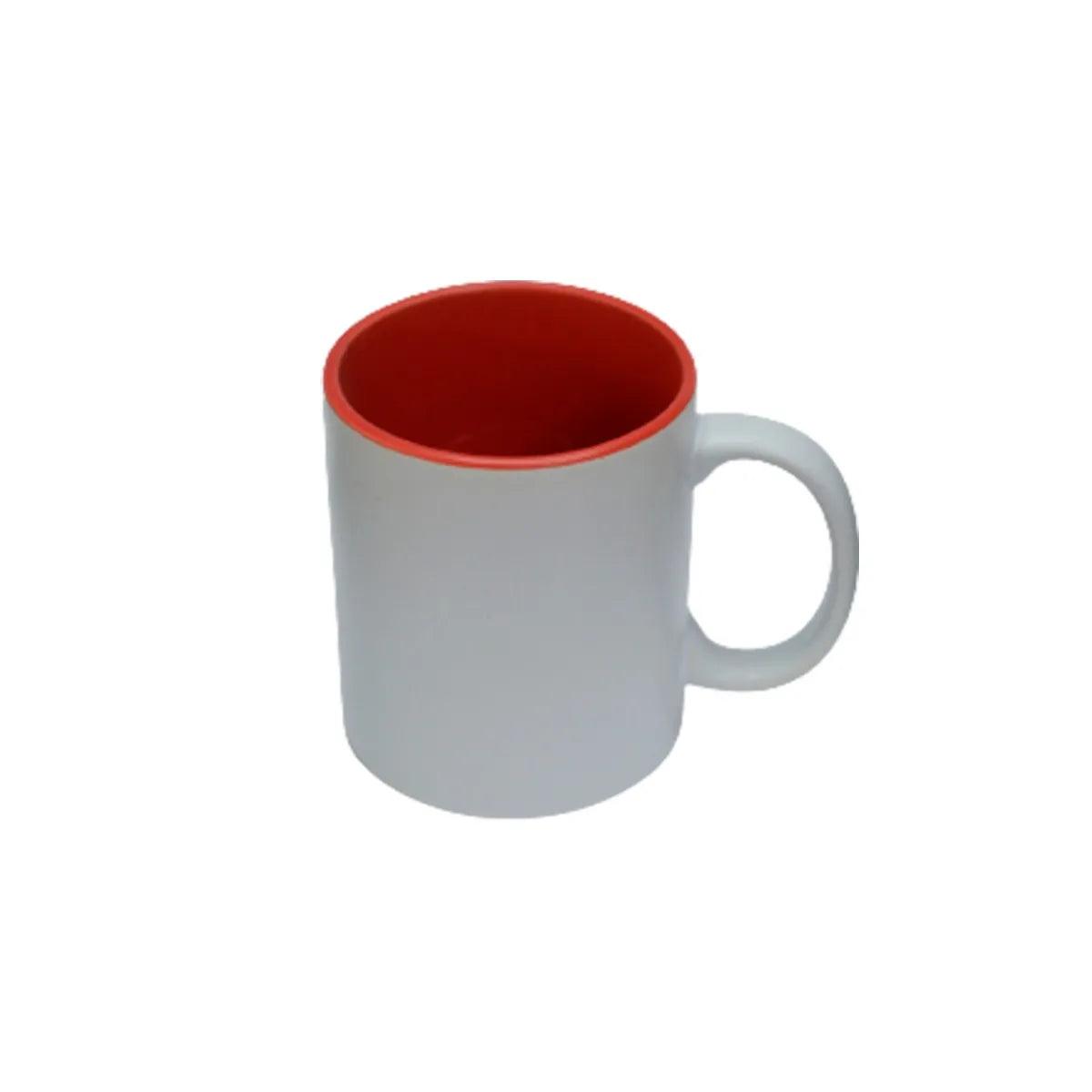 Taza 11oz blanca mate interno de color TLP 12 piezas - Colmenero Shop