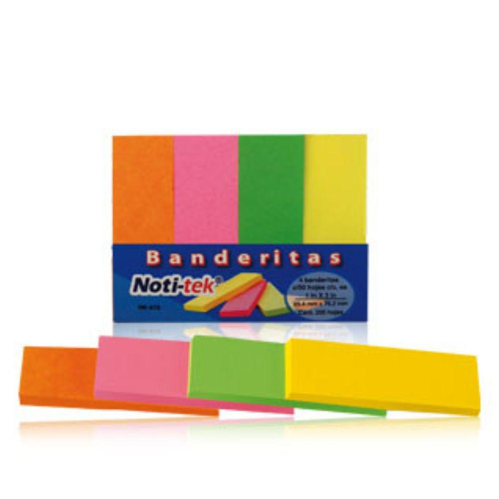 Banderitas Adhesivas Neon Noti-Tek - Colmenero Shop