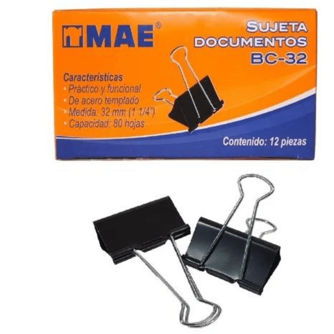 Sujetadocumentos Mae 32mm - Colmenero Shop