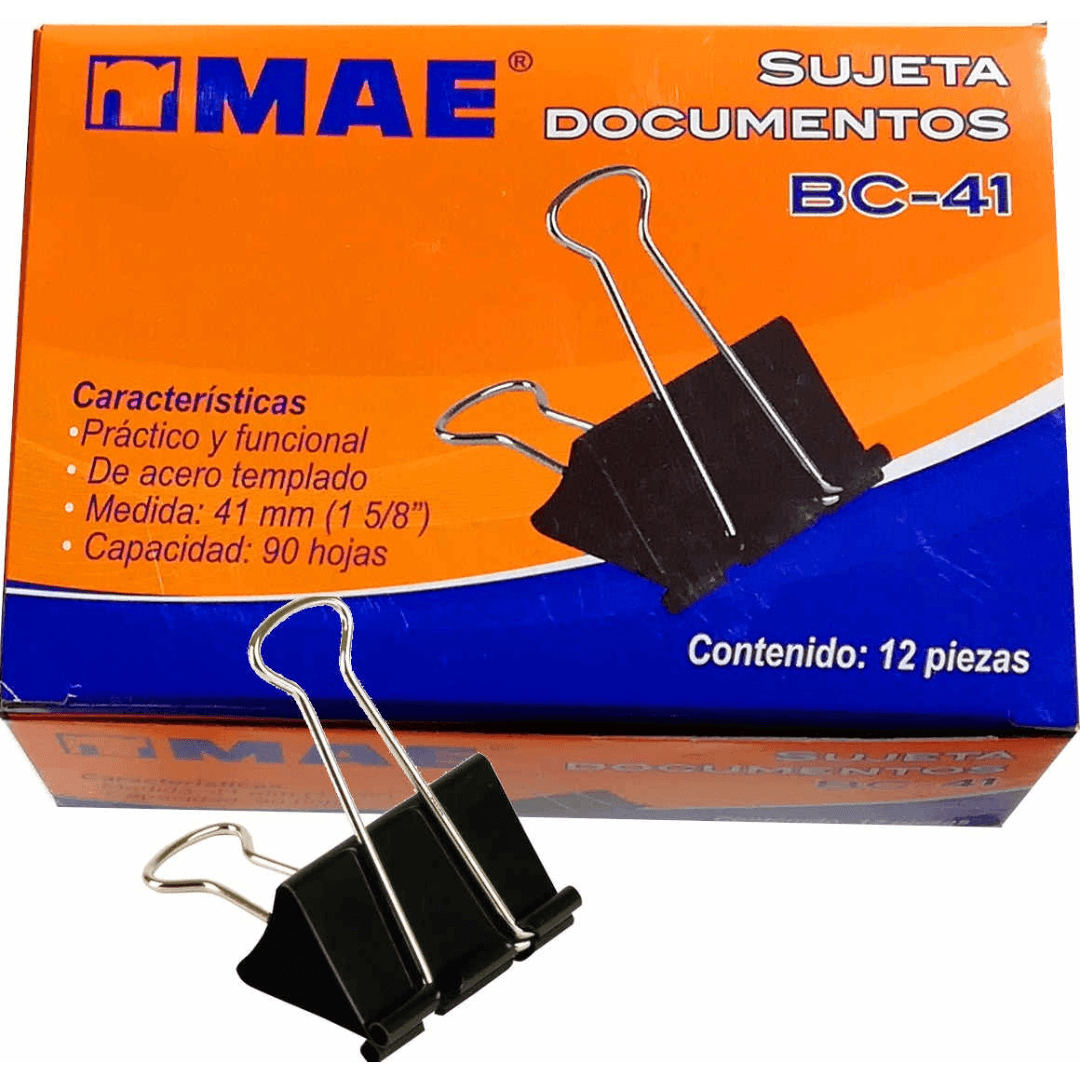 Sujetadocumentos Mae 41 mm - Colmenero Shop
