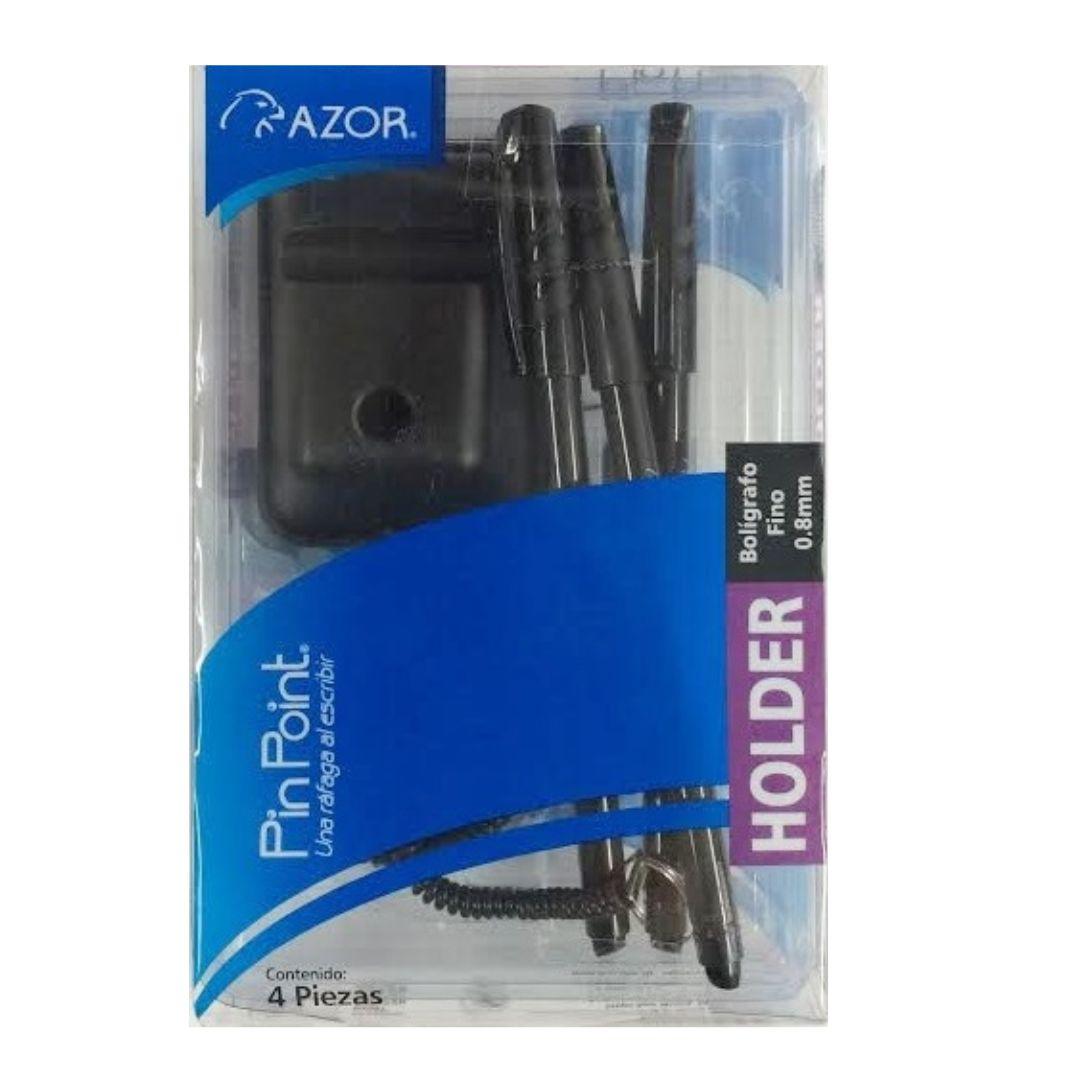 Boligrafo Mostrador con base y 3 Pz Repuesto - Colmenero Shop