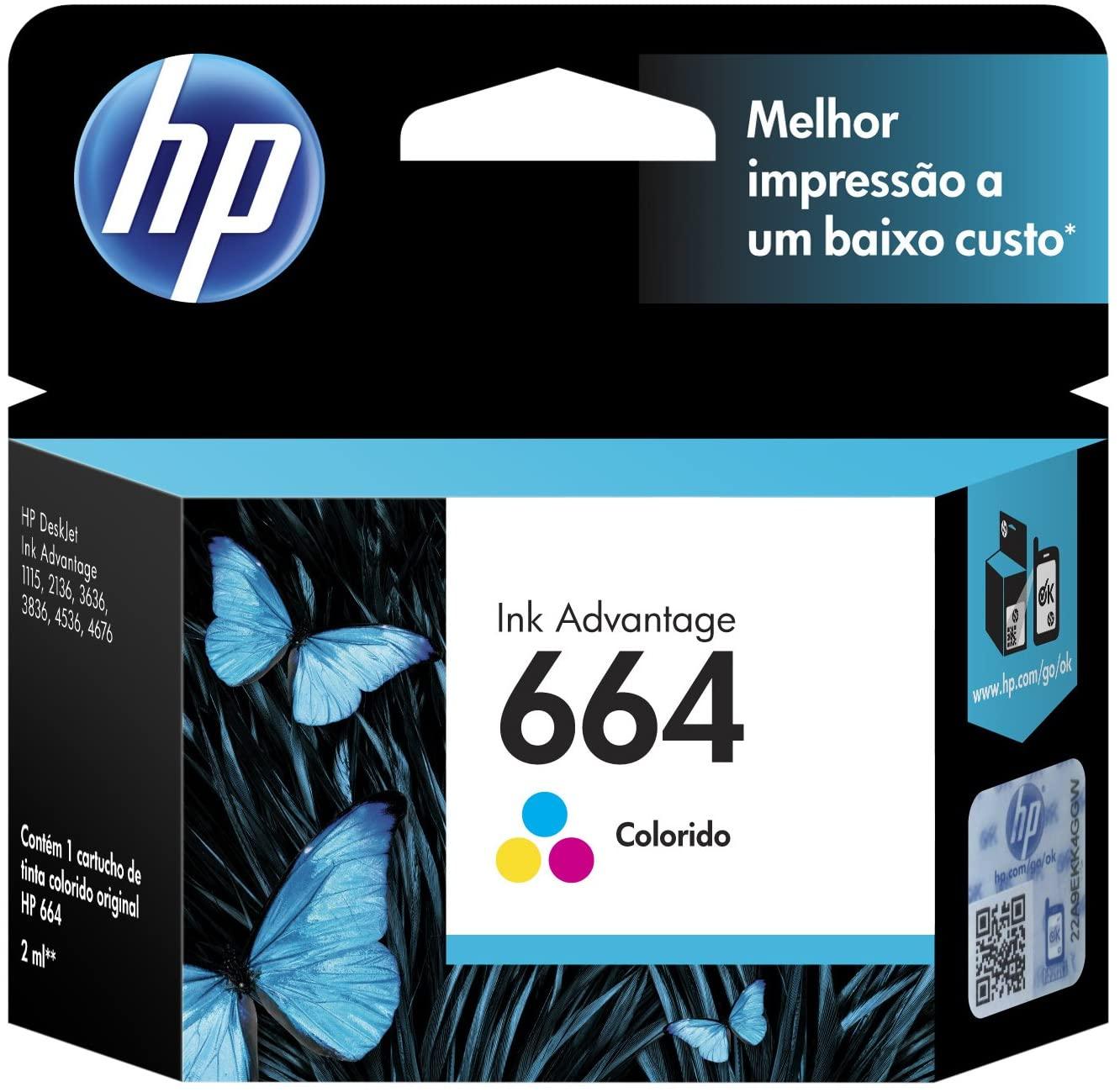 Cartucho de Tinta Negra y Color HP 664 - Colmenero Shop