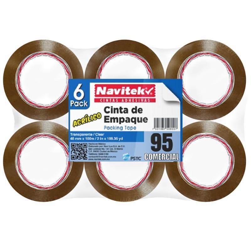 Cinta de Empaque Uso 95 Navitek Canela 48 Mm x 100 m Empaque Con 6 pzas - Colmenero Shop