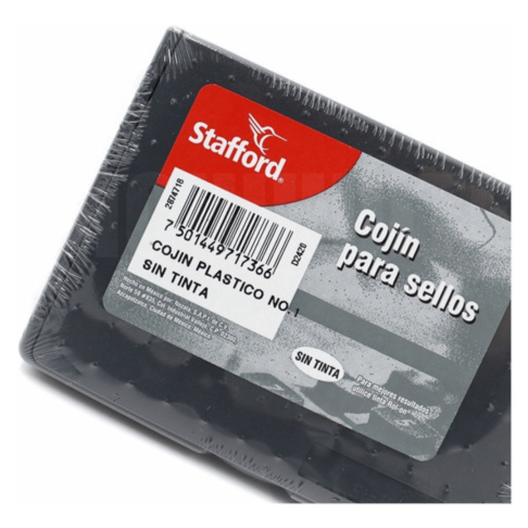 Cojín para Sello Stafford de Plástico Sin Tinta 1 y 2" - Colmenero Shop