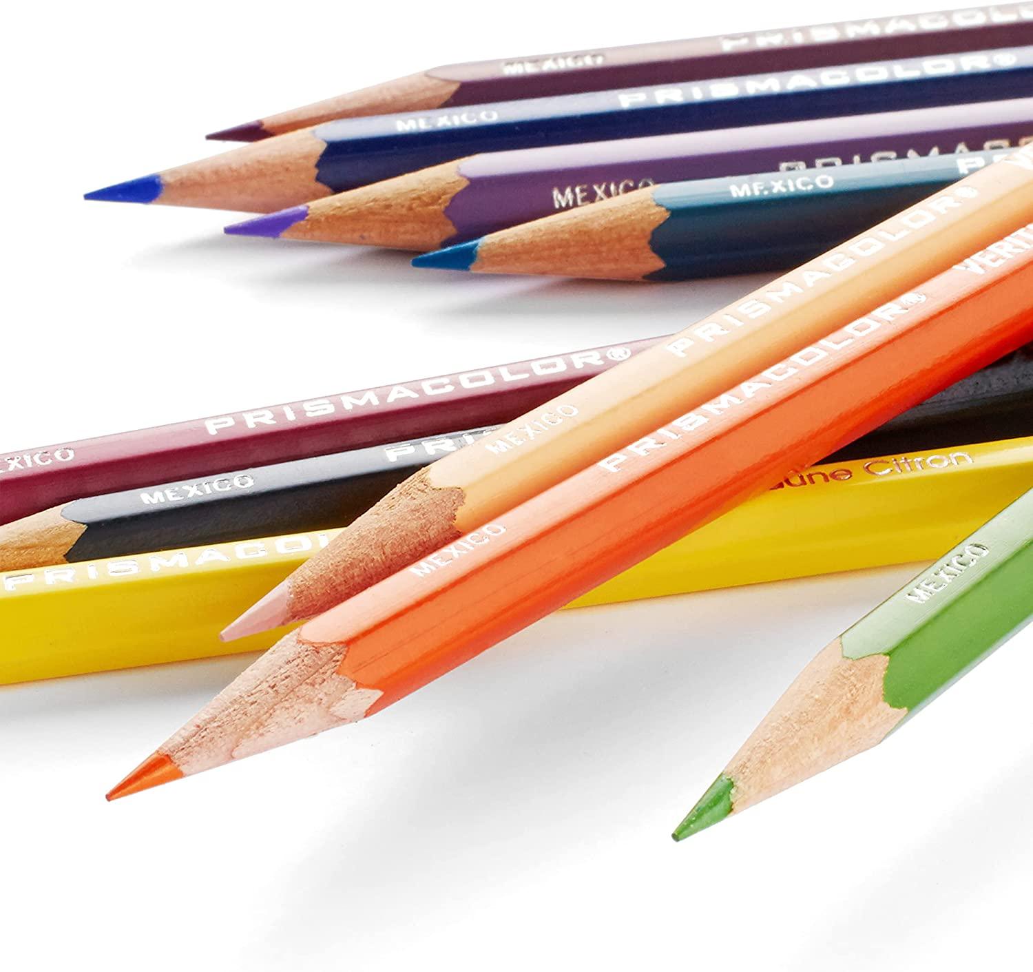 Lápices de color Prismacolor Junior mostrando la mina resistente de 4.0mm