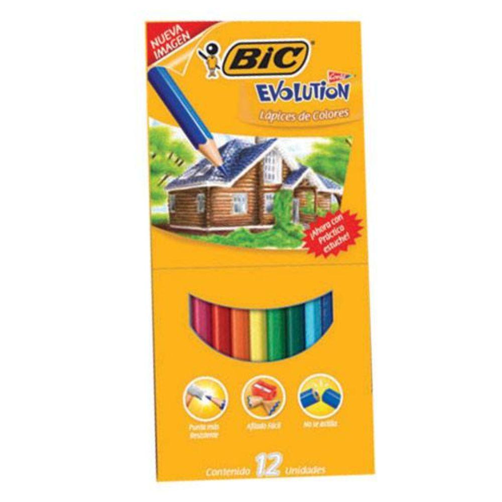 Colores Bic Evolution 12 Piezas No. 9312 - Colmenero Shop