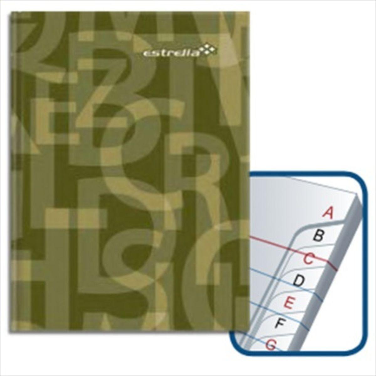Libreta Pasta Dura Estrella 192 hjs con Índice Raya - Colmenero Shop