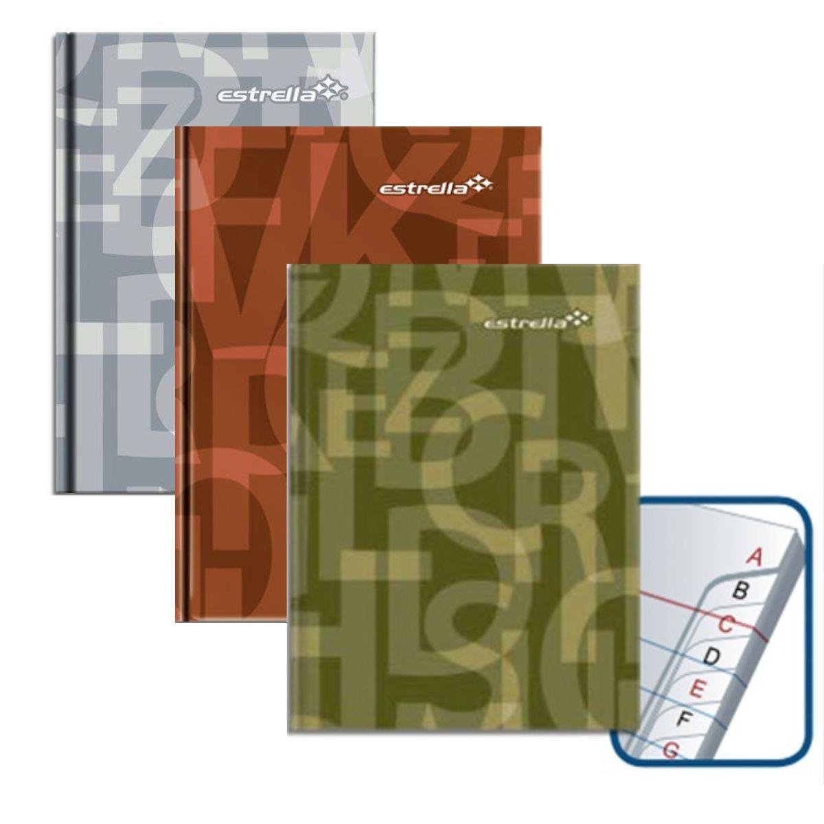 Libreta Pasta Dura Estrella 192 hjs con Índice Raya - Colmenero Shop