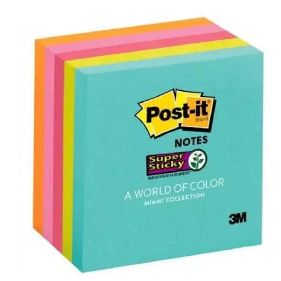 Cubo Notas Post-It Miami 3x3 Mod. 654-6SSMIA - Colmenero Shop