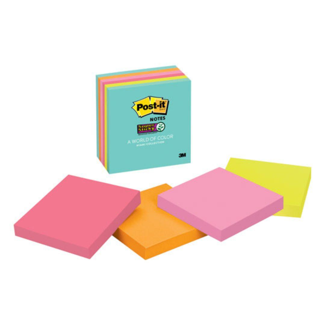 Cubo Notas Post-It Miami 3x3 Mod. 654-6SSMIA - Colmenero Shop