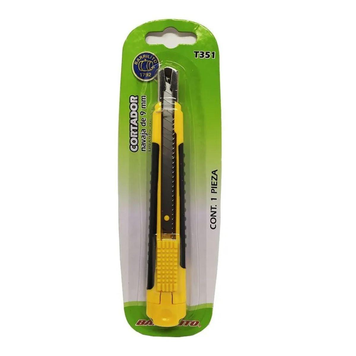Cutter Barrilito T351 Alma de metal 9mm - Colmenero Shop
