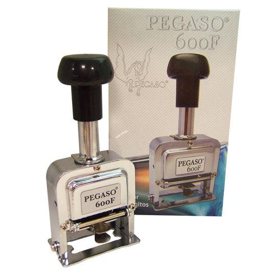 Foliador Pegaso 600F Metálico Cromado 6 Dígitos Manual - Colmenero Shop
