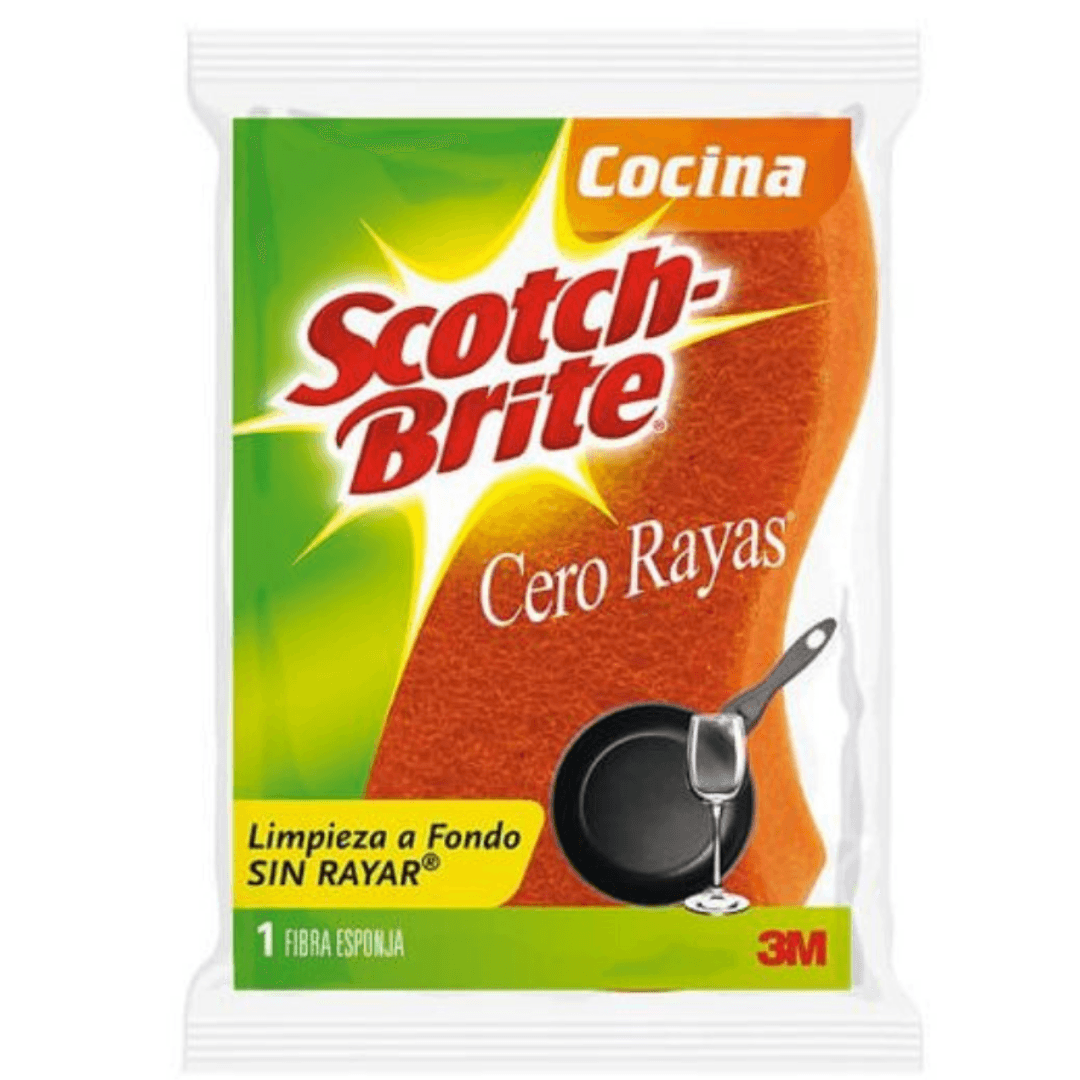 Fibra naranja Scotch-Brite, chica - Colmenero Shop