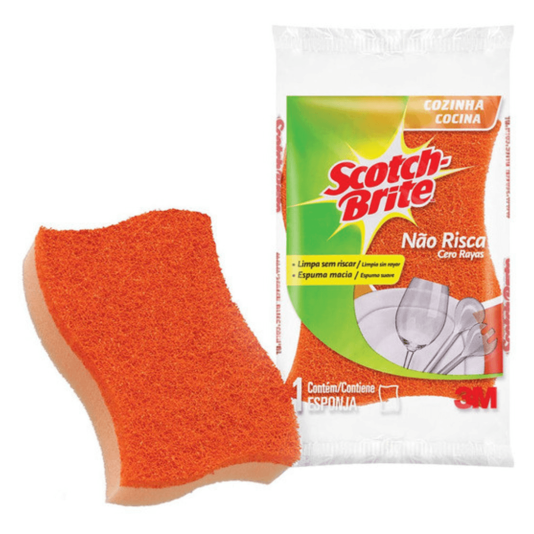 Fibra naranja Scotch-Brite, chica - Colmenero Shop