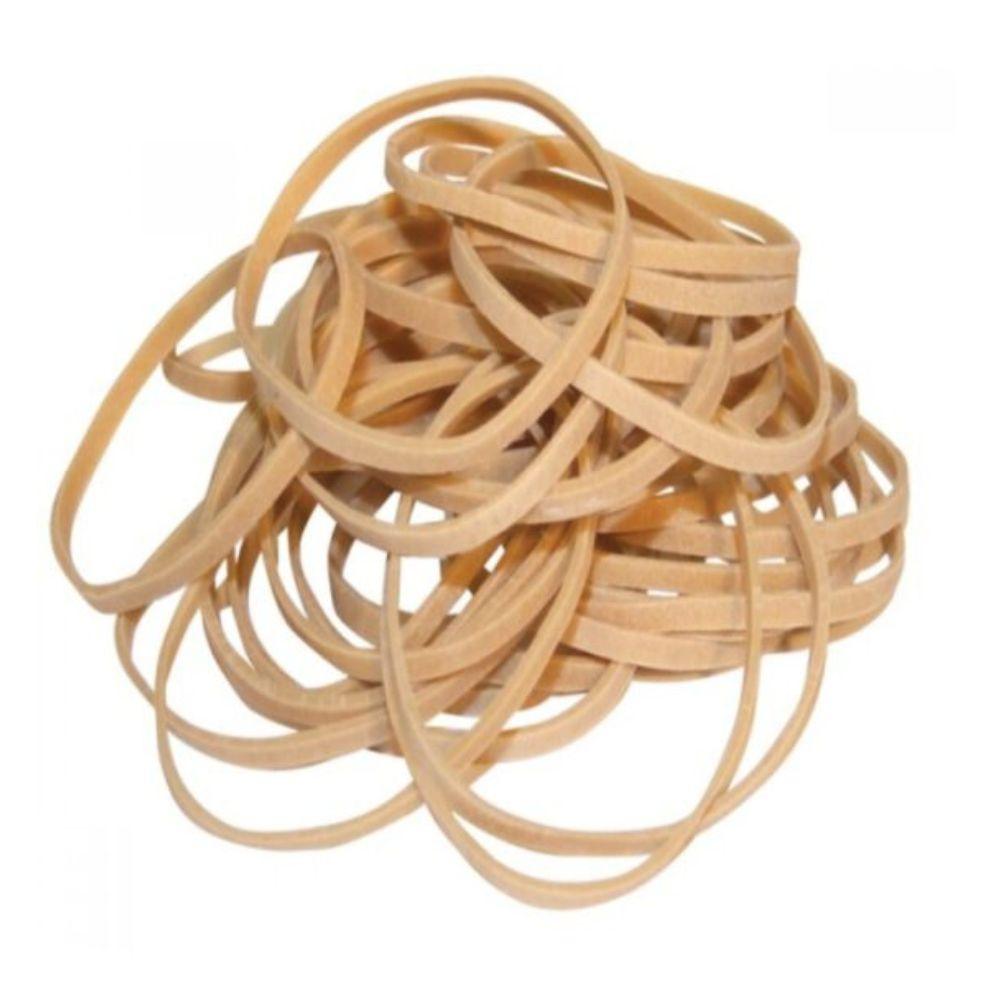 Ligas Hércules No. 10 | Hule Natural | Bolsa 80g | Color Beige