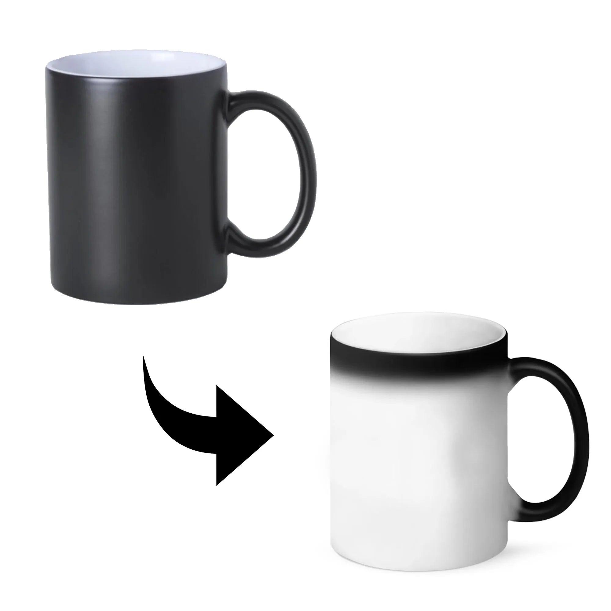 Taza mágica 11oz negro mate TLP 12 piezas - Colmenero Shop