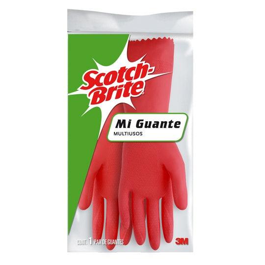 Guantes rojos de látex medianos, Scotch-Brite - Colmenero Shop