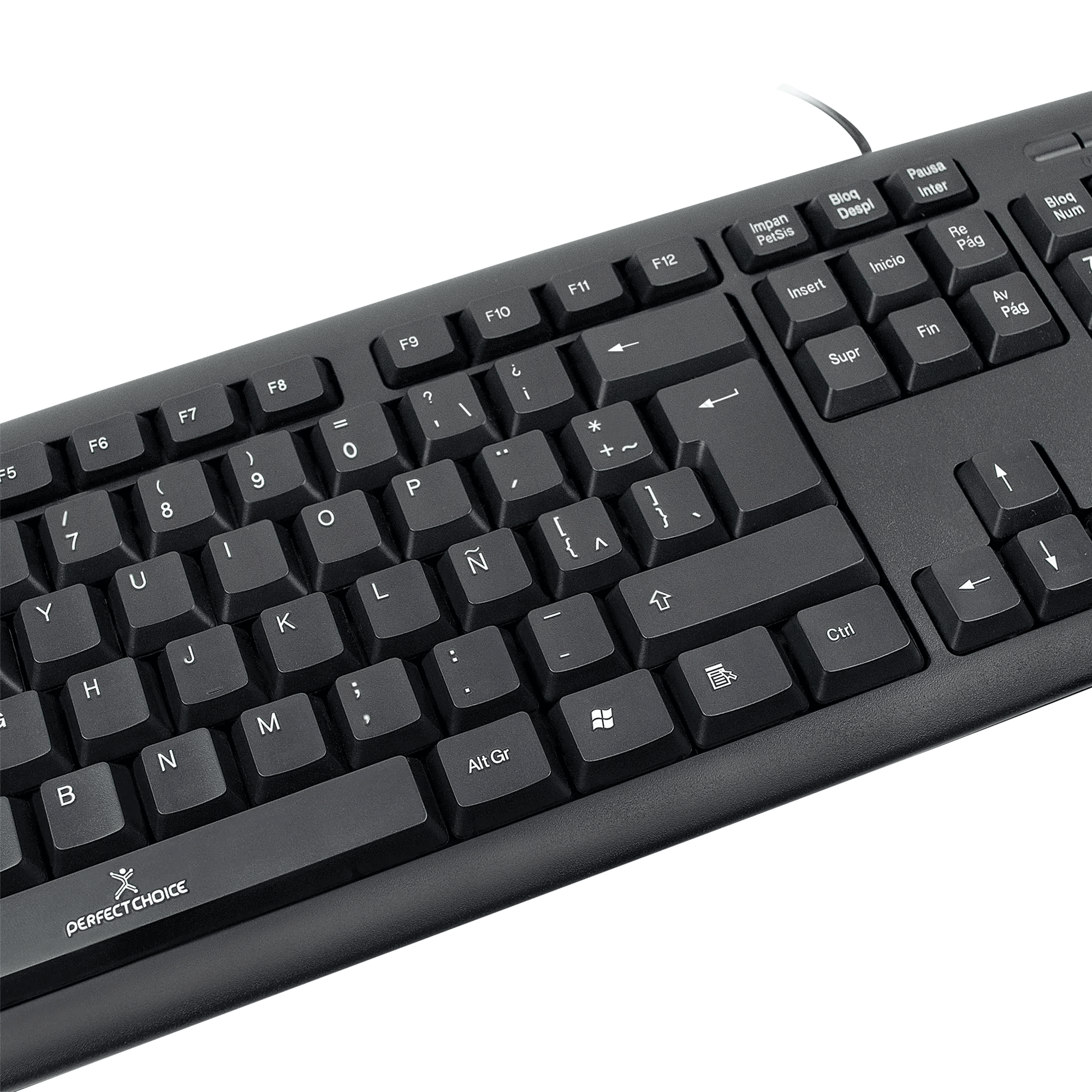 Teclado alámbrico antiderrames Perfec Choice - Colmenero Shop