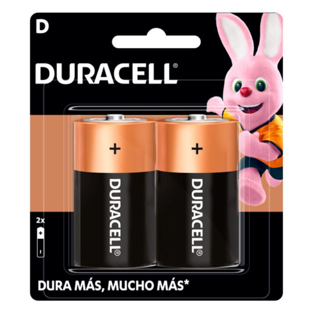 Pila alcalina Duracell D blíster con 2 pzas - Colmenero Shop