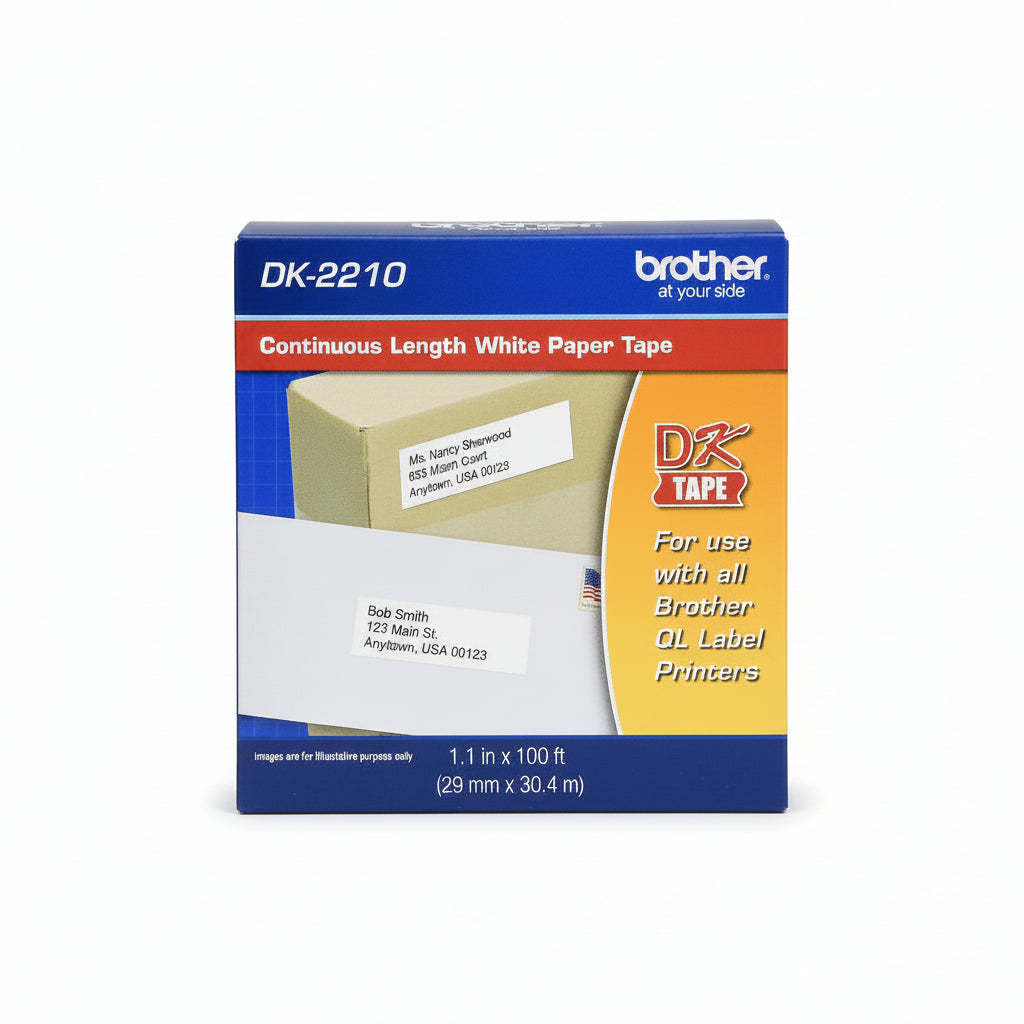 Cinta Etiquetadora Brother DK2210 29mmx30.4m - Colmenero Shop