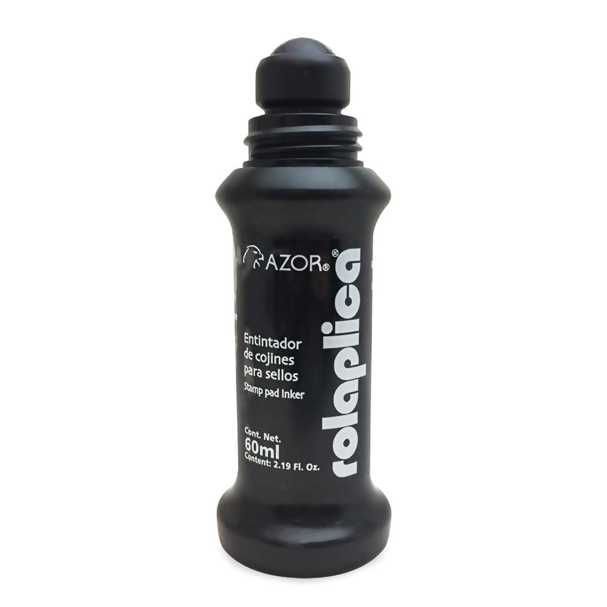 Tinta Para Sello Azor Rolaplica Negra 587NE - Colmenero Shop