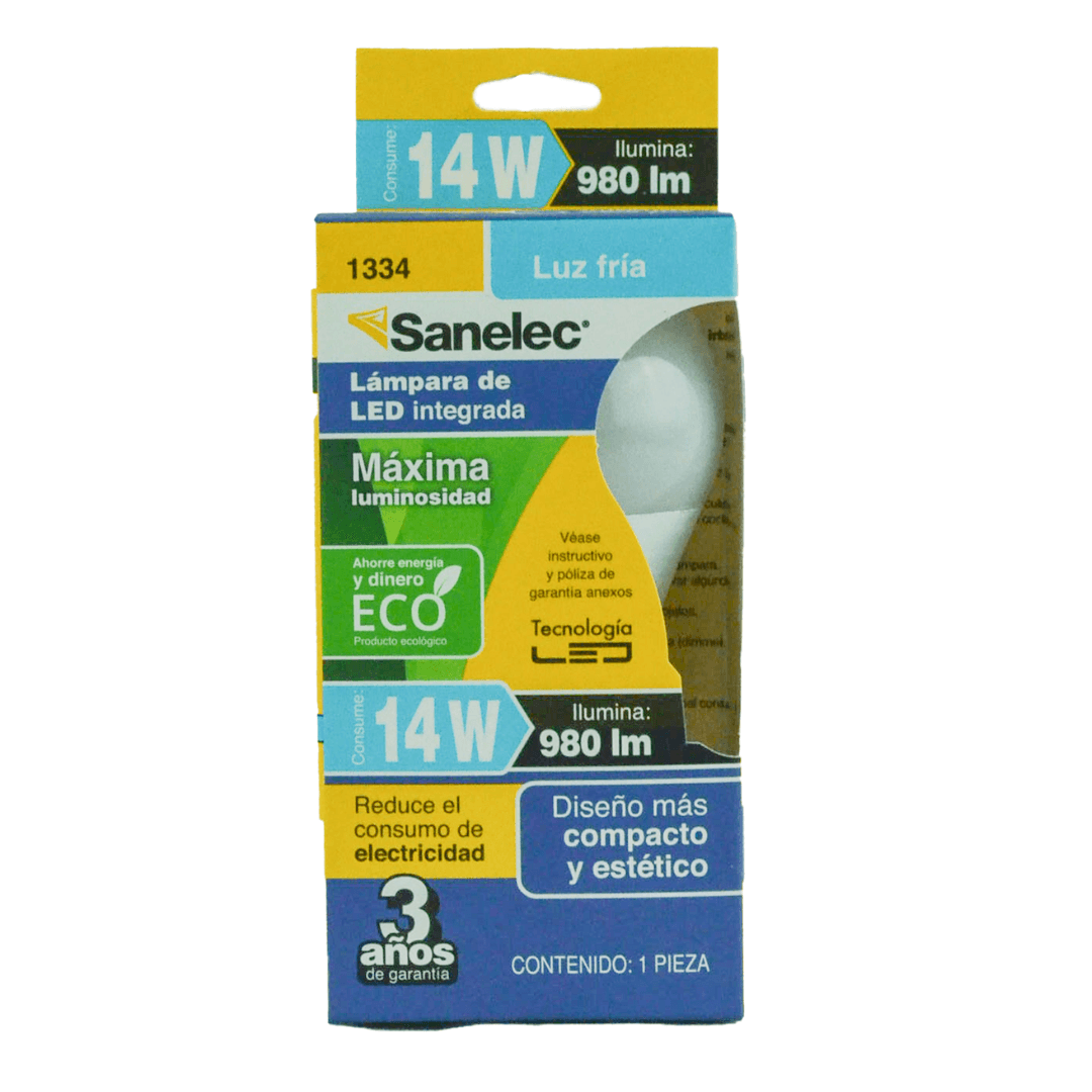 Foco led Sanelec luz fría 14W - Colmenero Shop