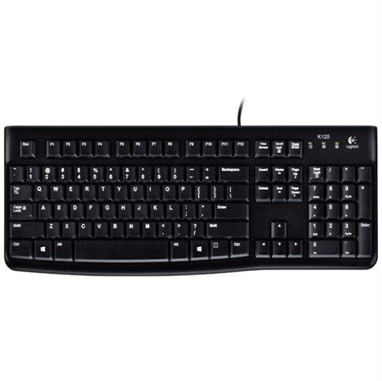 Teclado ligitech K120 antisalpicaduras USB - Colmenero Shop