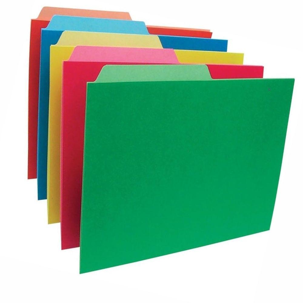 Folder De Color Pendaflex Carta Color Surtido Intenso Ceja 1/2 Caja Con 25 Pzas - Colmenero Shop