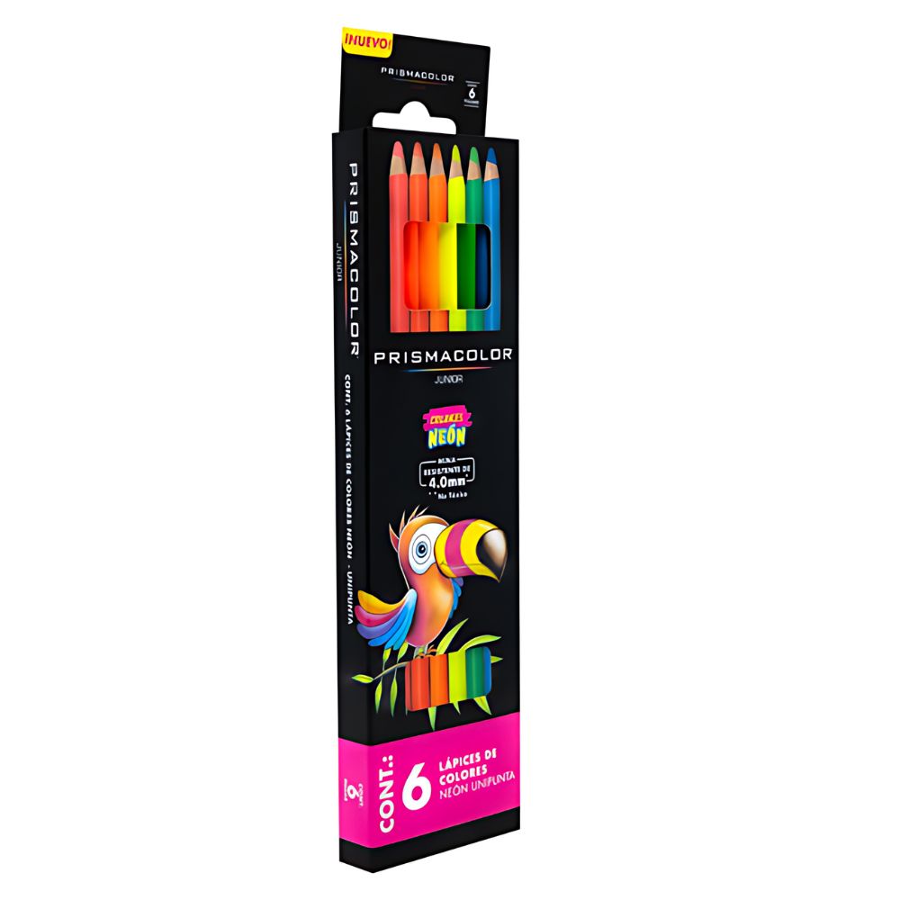 Colores Prismacolor Junior Con 6 Pzs Neón