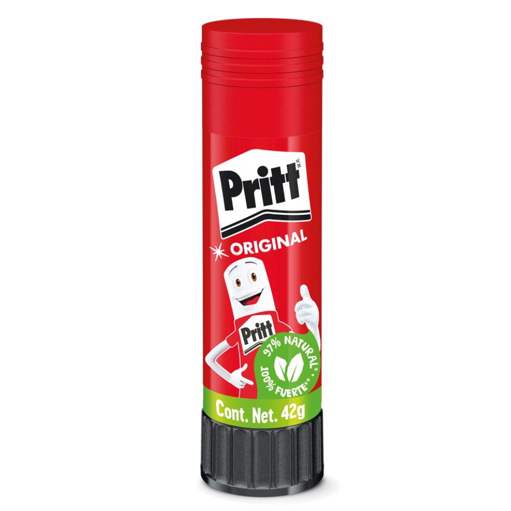 Lápiz Adhesivo Pritt En Barra De 42 Grs Charola Con 5 Piezas