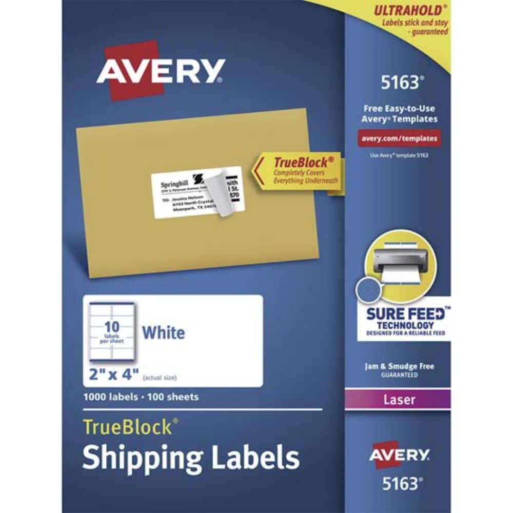 Etiqueta Tecnolog a Laser Avery Color Blanco Mod 5163 Etiqueta tecnolog a laser avery color blanco mod 5163