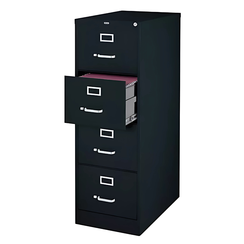 Archivero Metálico Office Dimension Oficio Carta 4 Gavetas Color Negro - Colmenero Shop