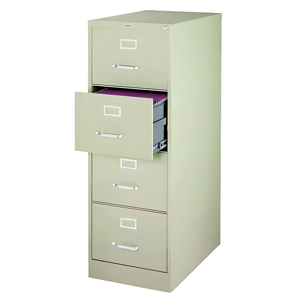 Archivero Metálico Office Dimension Tamaño Oficio 4 Gavetas Color Almendra - Colmenero Shop