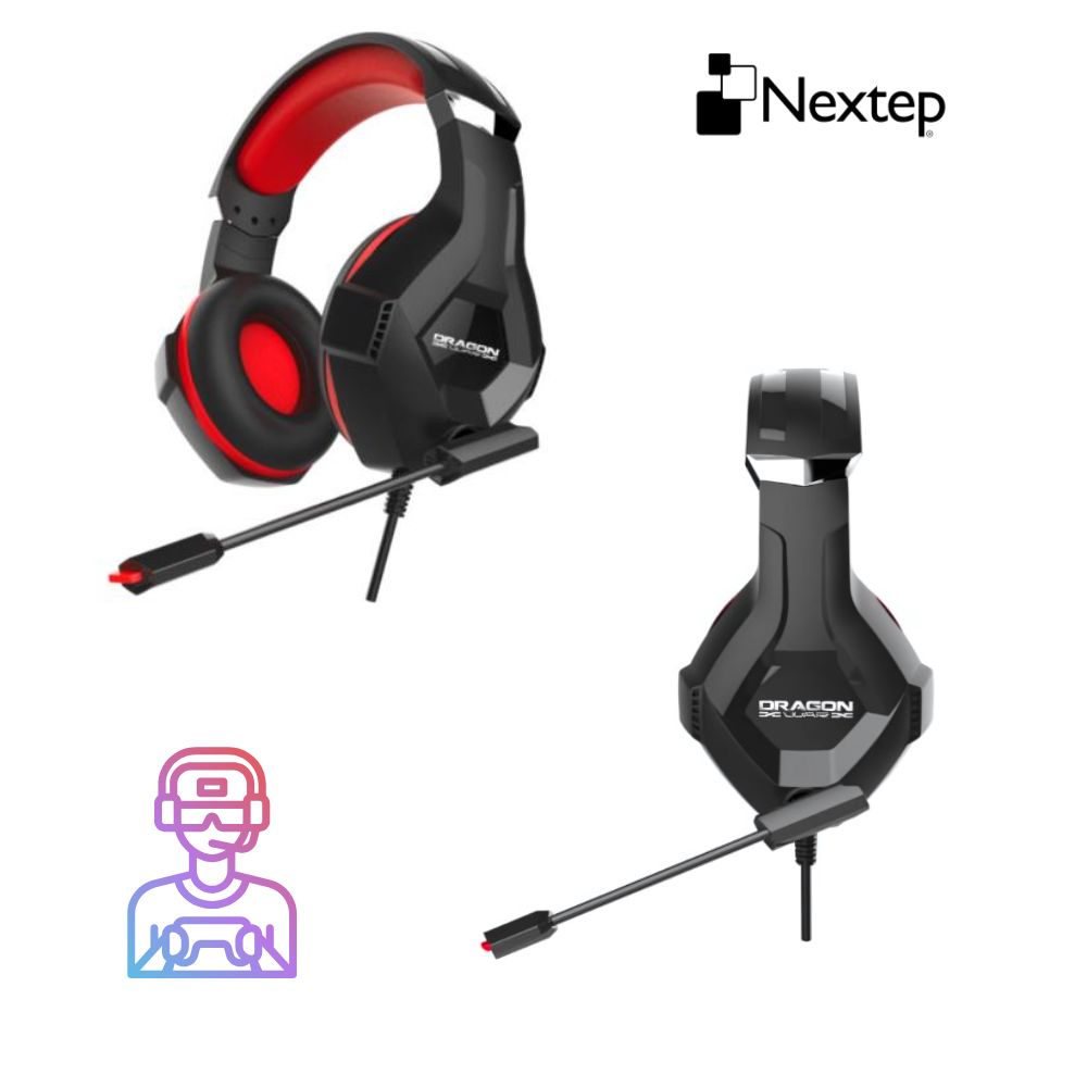 Audífonos Gamer Dragon Xt Micrófono Iluminado 3.5mm NE-489