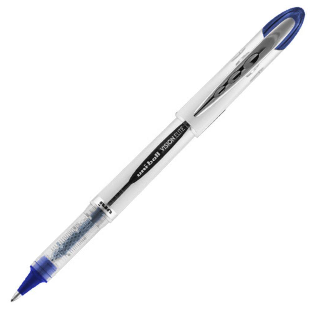 Bolígrafo Antifraude Mediano Uni-Ball Vision Elite 0.8 Mm Color Negro Y Azul Blíster - Colmenero Shop