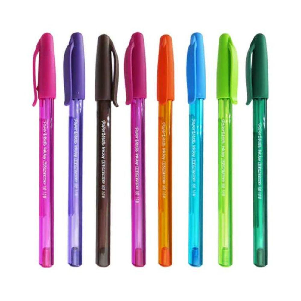Bolígrafo Kilométrico Punto Mediano Bolsa Con 8 Piezas - Colmenero Shop