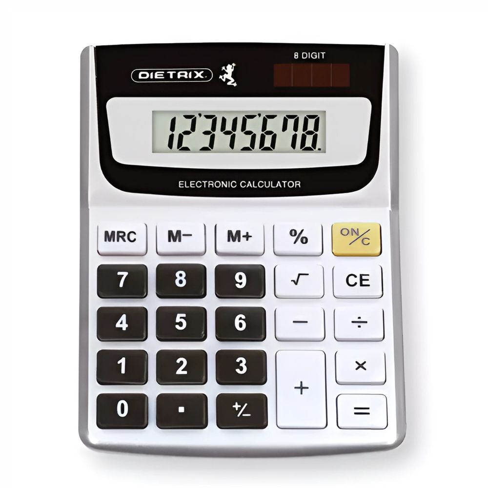 Calculadora de Escritorio DIETRIX 4293 8 Dígitos Solar y Batería