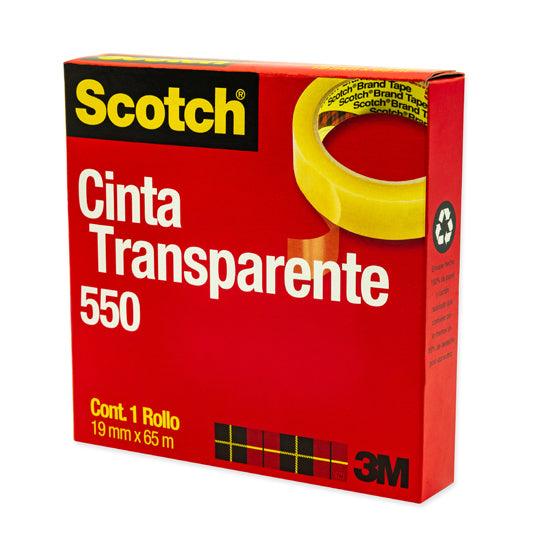Cinta 550 Transparente Scotch 3m 19x65 Caja Con1 Pieza - Colmenero Shop