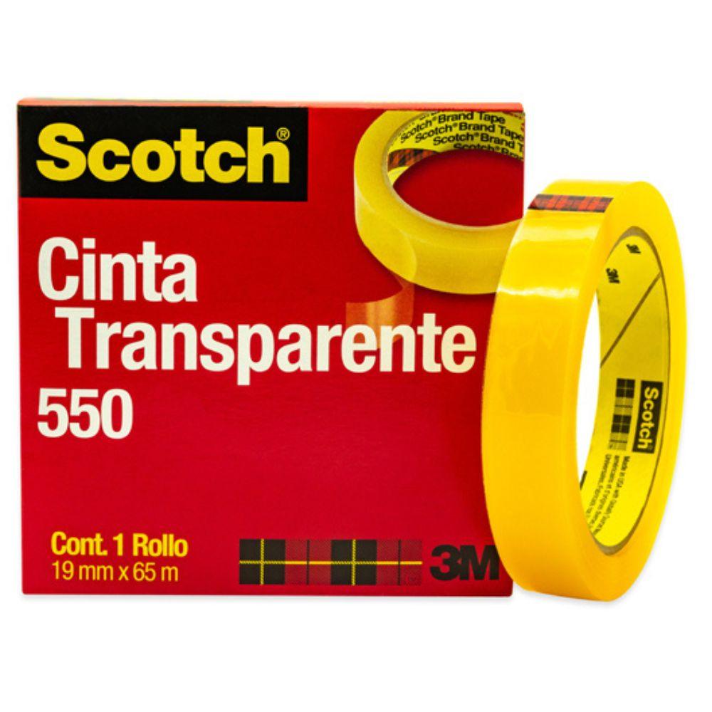 Cinta 550 Transparente Scotch 3m 19x65 Caja Con1 Pieza - Colmenero Shop