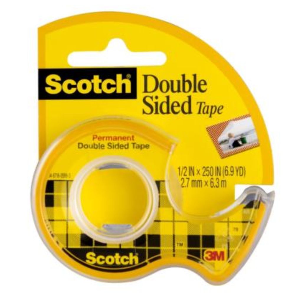 Cinta 3m Doble Capa Scotch 12x6.3 Mts C/Despachador