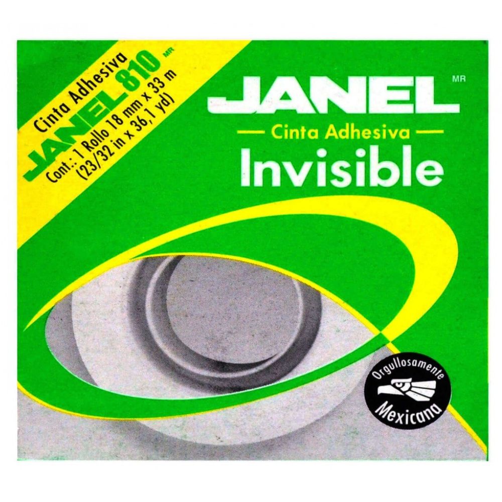 Cinta Invisible 810 Janel 18x33 Pza