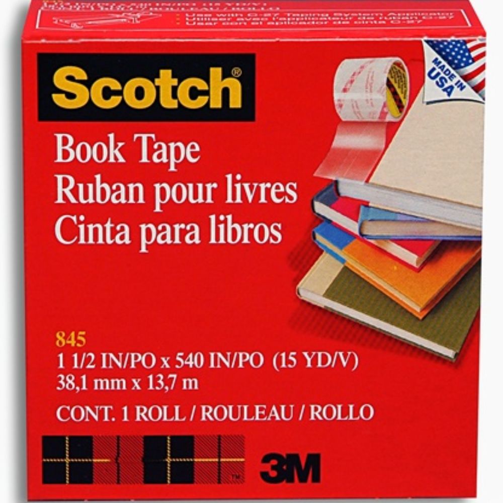 Cinta Mod. 845-150 Para Libros Scotch 3m 38.1x13.7 Caja Con 1 Pieza