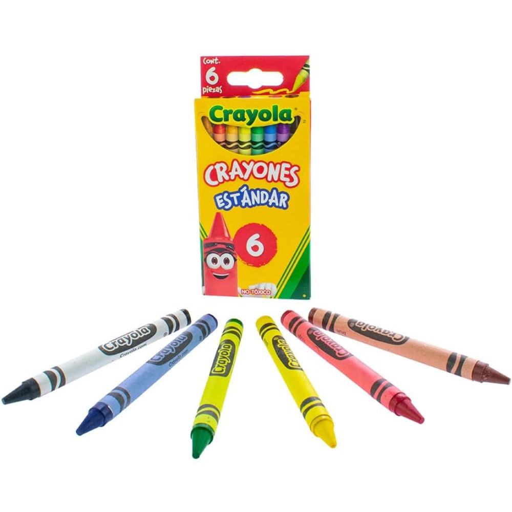 Crayones Crayola Estándar 9.21 Cmx.7.9 Cm 6 Piezas