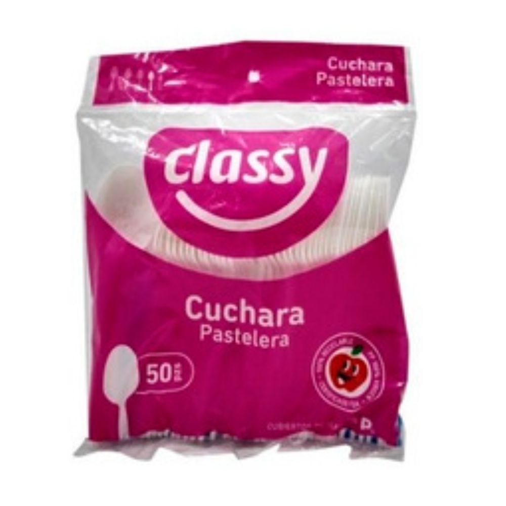 Cuchara de plastico, pastelera C/50