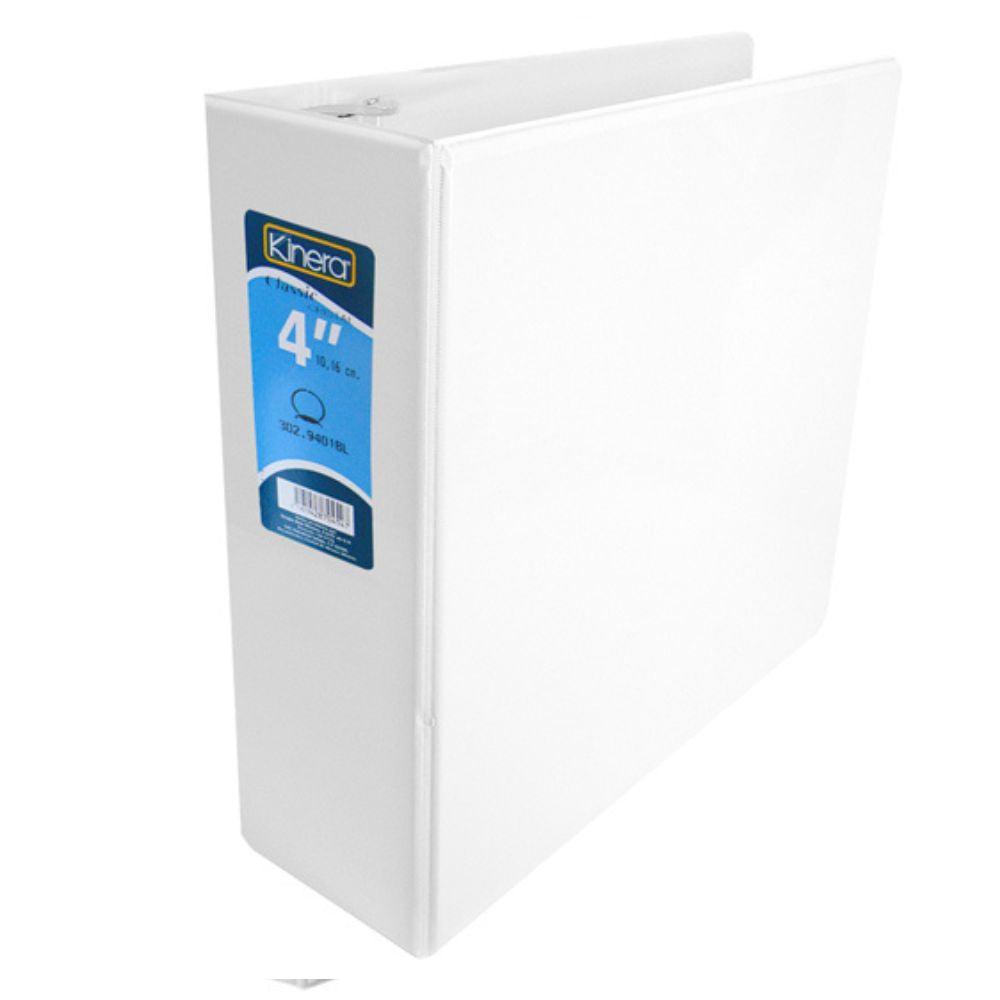 Carpeta Panorámica Kinera Carta | Blanca | 4" 9401bl